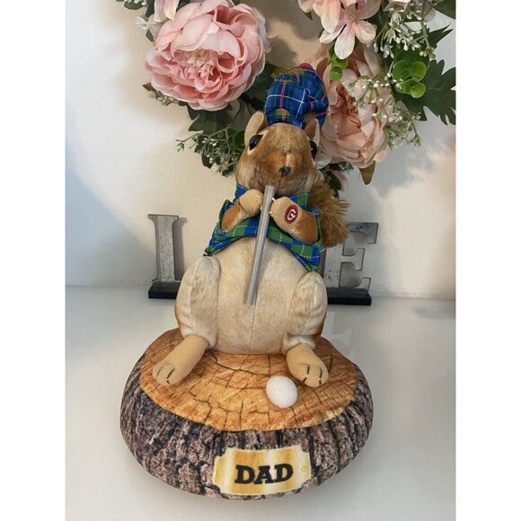Gemmy Animated Dad Squirrel Golf Caddy Shack Plush Sings I'm Alright 10"‎ Tested - Picture 13 of 16